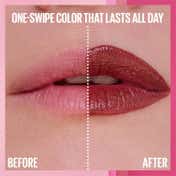 Maybelline New York Serum Lipstick Matte 1-Swipe Lush Color 8HR Hydration - Coffee Run (3.4 g)