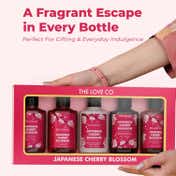 THE LOVE CO. Japanese Cherry Blossom Bath and Body Care Gift Set Box (5 pcs)