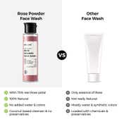 Brillare Rose Powder Face Wash For Well Hydrated Younger Looking Skin (30g)