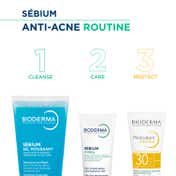 Bioderma Sebium Gel Moussant Acne Defence Cleanser For Oily Acne Prone Skin (100ml)