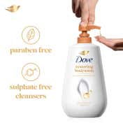 Dove Dryness Care Body Wash with Triple Hydration Serum (800 ml)