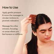 Sacred Grove Elephant Head Wooden Massager Natural Tool for Scalp