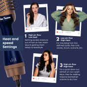 Alan Truman The Blow Brush with Storage & Travel Case-Midnight Blue (740 g)