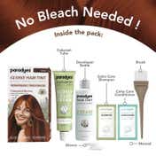 Paradyes Semi-Permanent Glossy Hair Tint, Enriched with Herbal Extracts - Cinnamon Brown (160 g)