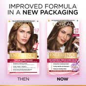 LOreal Paris New Excellence Creme Hair Color Hyaluronic Acid, 6.13 Golden Brown, (100gm + 72ml)