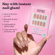 RENEE Stick On Nails - Glossy Nails 09 (Pack of 30)