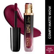 Faces Canada Comfy Matte Wow Liquid Lipstick - Plum Passion 04 (3.8 ml)