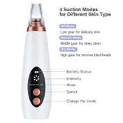 SEMINO Professional Blackhead Remover Dermasuction Machine With 6 Nozzles - White