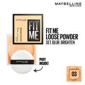 Maybelline Fit Me Loose Powder 16H Matte, Brightens & Blures Pores - Brightening Banana - 03 (10 g)