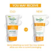 Simple Vitamin C Facial Wash, 100% Soap Free, Gentle Brightening Cleanser with Yuzu Lemon (150ml)