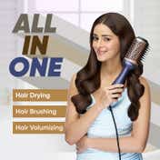 Vega Pro Volumizer Hair Blow Dryer Brush with 3 Heat-2 Speed Settings (1200W, VHSD-02)