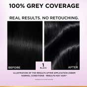 LOreal Paris New Excellence Creme Hair Color With Hyaluronic Acid, 1 Black, (100gm + 72ml)