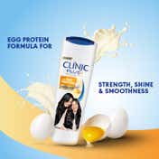 Clinic Plus Strength & Shine with Egg Protein Hair Shampoo for Hair Breakage Control (80 ml)