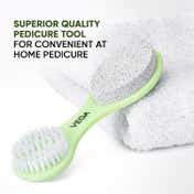 VEGA 3 in 1 Pedicure Tool- Foot Scrubber Pumice Stone and Black Emery for Home Foot Care (PD-20)