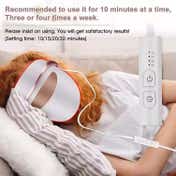 SEMINO Advanced LED Light Therapy Face Mask - White