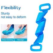 Bronson Professional Back Scrubber Belt Cleaning Exfoliating Bath Brush (Color & Design May Vary)