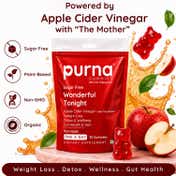 Purna Gummies Sugar Free Apple Cider Vinegar for Better Digestion & Clear Skin (30 pcs)
