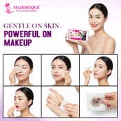 Majestique Ultra Wipes Face Makeup Removing Cotton Tissues Box (1000 pcs)