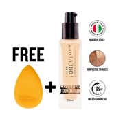 Daily Life Forever52 Coverup Foundation + Beauty Sponge - Sable 10.4 (2 pcs)
