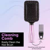 Vega Paddle Hair Brush with Cleaning Comb for Men & Women (E18-PB)