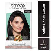 Streax Hair Colour - 1 Natural Black (70gm+50ml)