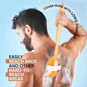 VEGA Long Handle Wooden Bath Brush Detachable for Men & Women (NBA-1/3)