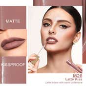 Oulac Kissproof Liquid Matte Lipstick - M28 Latte Kiss (4.5 ml)