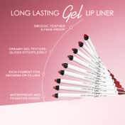 Lamel Long Lasting Gel Lip Liner - 408 Pink Plum (1.7 g)