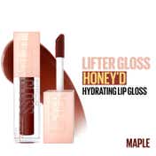 Maybelline New York Lifter Gloss Hydrating Honey'd Lip Gloss - Maple (5.4 ml)