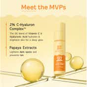 Aqualogica Glow+ Dewy Lightweight Sunscreen Gel SPF 50+ PA++++ with Papaya & Vitamin C (50 g)