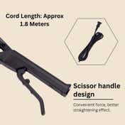 Ktein Curling & Straightening Iron with 4 Gears & Ceramic Ultra Tourmaline Plates