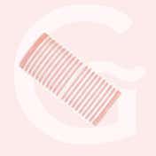 GUBB Hair Rollers - 6 Medium Hair Curlers (50 g)