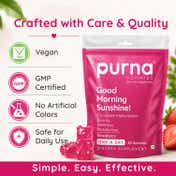 Purna Gummies Multivitamin Strawberry Gummies with Vitamins & Minerals (30 pcs)