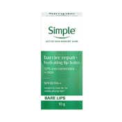 Simple Barrier Repair+ Hydrating Lip Balm SPF 30 For Sensitive Lips with Proceramides - Bare (10 g)