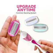 LetsShave Evior Trial Kit for Women with Mid Flex World's First 6 and 3 Blade System Razor