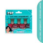 SUGAR POP 4 in 1 Nail Lacquer Kit - 02 Rouge Canvas (4 pcs)