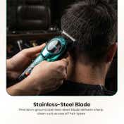 VGR V-166 Hair Clipper for Salon with 6 Guide Combs 200Min Runtime 2-Year Warranty - Green