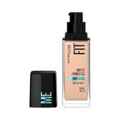 Maybelline New York Fit Me Matte + Poreless Liquid Foundation SPF 22 - 125 Nude Beige (30 ml)