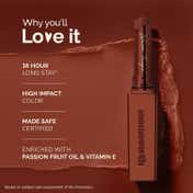 Mamaearth Luxe Matte Long Stay Lipstick with Passion Fruit Oil - Warm Taupe (2 g)