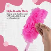 VEGA Luxury Long Handle Bath Brush for Men & Women Body Scrubber for Dead Skin Exfoliator (BA-1/2N)