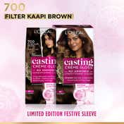 L'Oreal Paris Casting Creme Gloss Limited Edition - 700 Filter Kaapi Brown (60 g + 60 ml + 40 g)