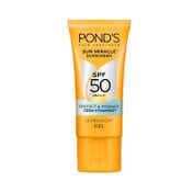 Pond's Sun Miracle SPF 50 PA+++ Ultra Light Gel Sunscreen Protect & Hydrate with Cera Hyamino (50 g)
