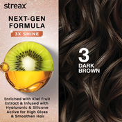 Streax Gel Hair Color for Women - Dark Brown 3 (150 ml)