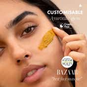 Purearth Turmeric Sand Exfoliant Face Masque - Customizable Ayurvedic Glow (50 g)