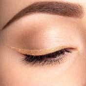Lakme Ultimate Glam, Eye Liner, Quick Drying, Water Resistant, Smudgeproof, Golden - (9 ml)