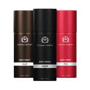 The Man Company Oud + Fire + Night Body Spray Combo for Men (3 pcs)