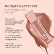 TNW The Natural Wash Comfy Matte Liquid Lipstick, Weightless, Hydrating - 02 Royal Rumour (3 ml)