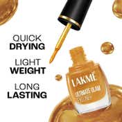 Lakme Ultimate Glam, Eye Liner, Quick Drying, Water Resistant, Smudgeproof, Golden - (9 ml)