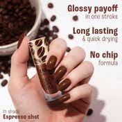 Lakme 9 to 5 Overtime Shine Nail Polish Coffee Edit - 08 Cappuccino Foam (6 ml)