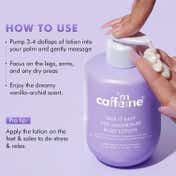 mCaffeine 10% Magnesium Body Lotion for 3X Instant Stress Reduction & Vanilla Betters Sleep (300 ml)